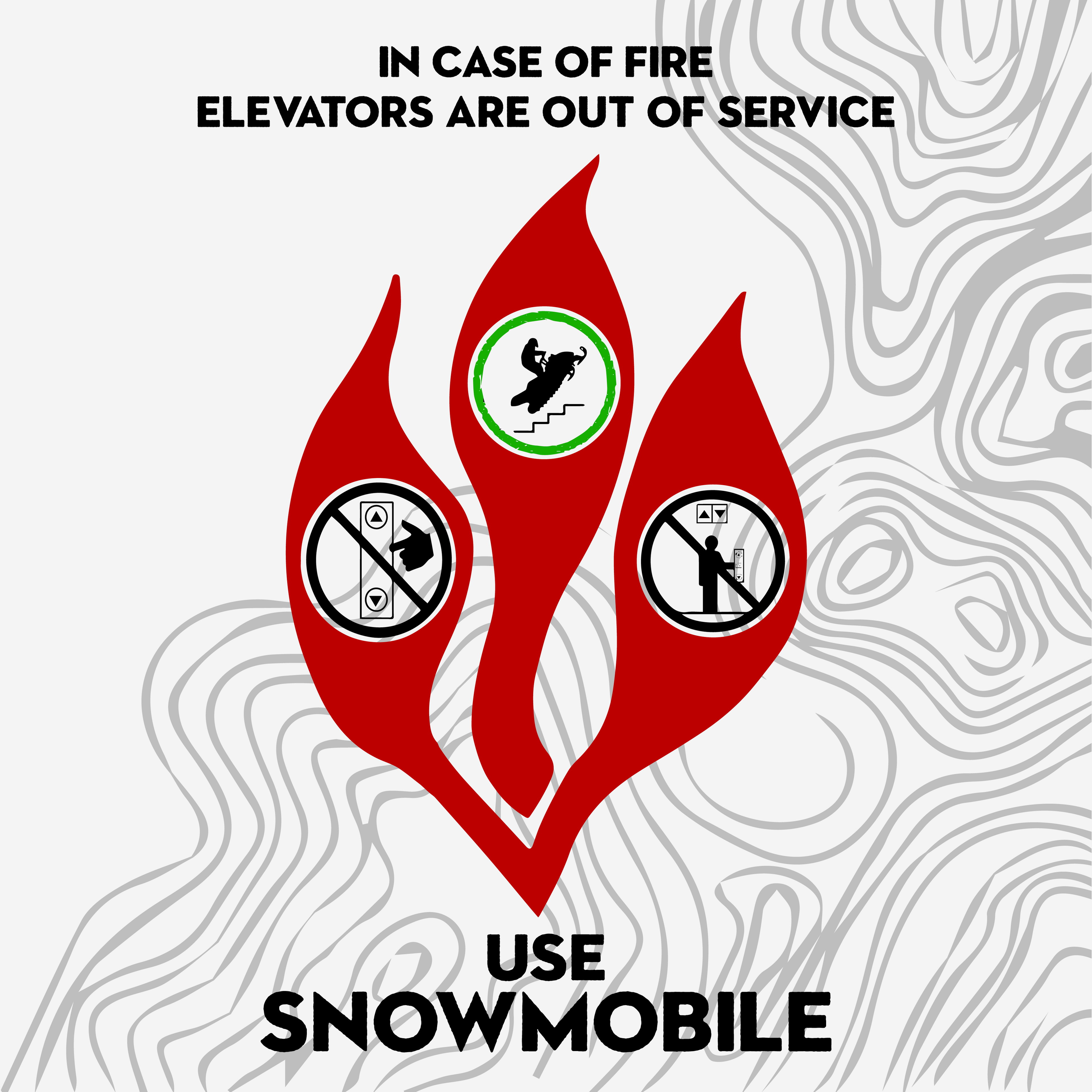 In Case of Fire Sticker